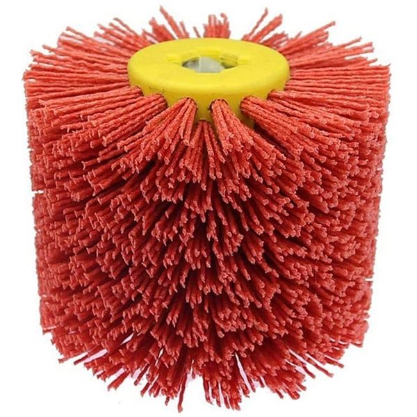 red abrasive wire drum brushes deburring polishing buffing wheel for furniture wood angle grinder adapter
red abrasive wire drum brushes deburring polishing buffing wheel for furniture wood angle grinder adapter