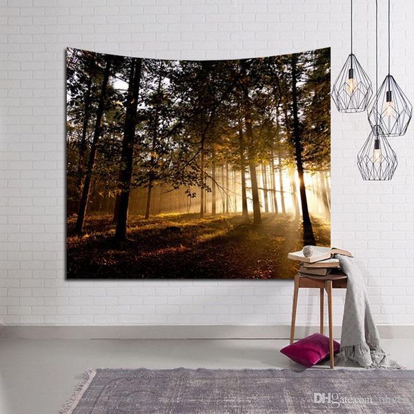 sunshine through the forest tapestry beach towel headboard wall decoration hangings large carpet living room
sunshine through the forest tapestry beach towel headboard wall decoration hangings large carpet living room