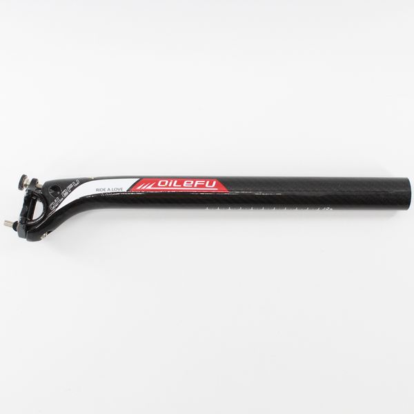 New QILEFU Road bike 3K full carbon seatpost Mountain carbon bicycle seatpost MTB 27.2/30.8/31.6*350/400mm 25mm offset Free ship
New QILEFU Road bike 3K full carbon seatpost Mountain carbon bicycle seatpost MTB 27.2/30.8/31.6*350/400mm 25mm offset Free ship