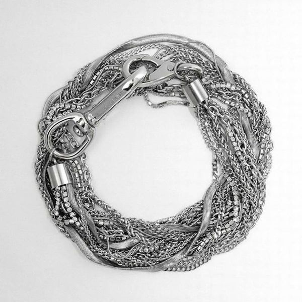 chains pd metal chain rhinestone necklace pendant belt bag simple inlaid brick card shoulder strap, Silver
chains pd metal chain rhinestone necklace pendant belt bag simple inlaid brick card shoulder strap, Silver