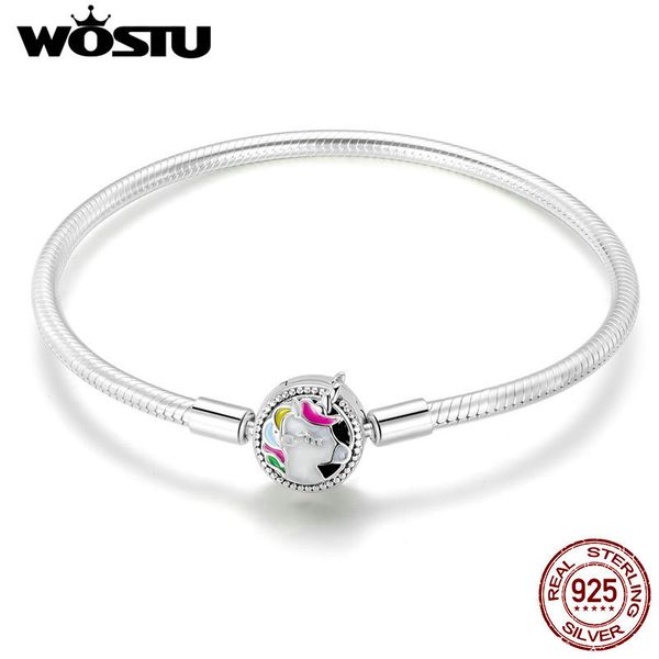 wostu real 925 sterling silver licorne charm bracelet for women fit original brand diy beads bangle jewelry cqb083, Golden;silver
wostu real 925 sterling silver licorne charm bracelet for women fit original brand diy beads bangle jewelry cqb083, Golden;silver