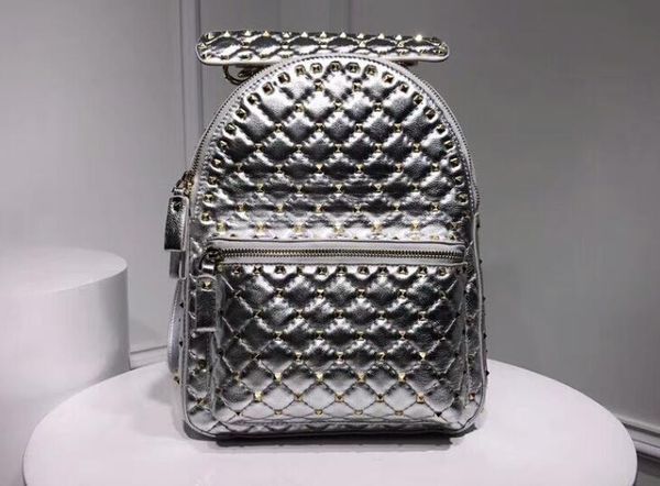 Spike backpack tudded nylon ruck ack quilted with micro tud zip clo ure nappa leather lining adju table trap hipping
Spike backpack tudded nylon ruck ack quilted with micro tud zip clo ure nappa leather lining adju table trap hipping