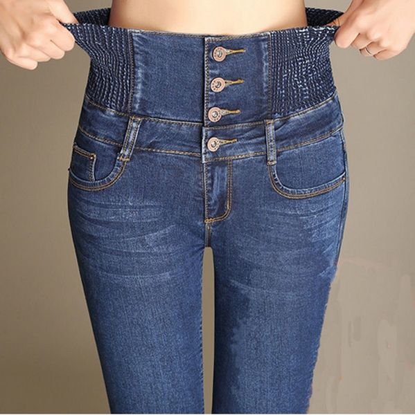 jeans for women mom jeans high waist woman elastic waist jeggings stretch female washed denim skinny pencil pants, Blue
jeans for women mom jeans high waist woman elastic waist jeggings stretch female washed denim skinny pencil pants, Blue