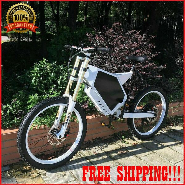 

electric bicycle scooter 5000w/72v ebike mountain bike motor enduro customized, Silver;blue