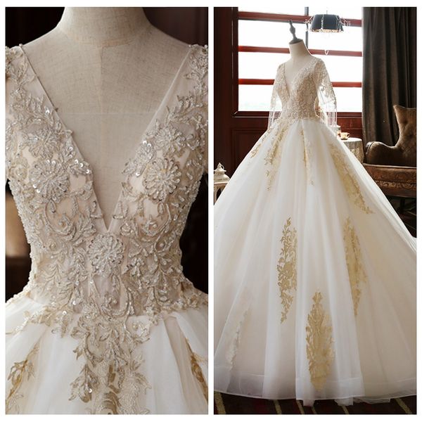 2020 fashionable white beautiful wedding dresses with sleeves v-neck champagne lace appliques beaded modest wedding dresses bridal gowns
2020 fashionable white beautiful wedding dresses with sleeves v-neck champagne lace appliques beaded modest wedding dresses bridal gowns