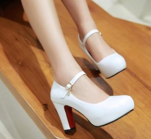 women's shoes in spring and autumn high coarse heel round head waterproof table@183, Black
women's shoes in spring and autumn high coarse heel round head waterproof table@183, Black