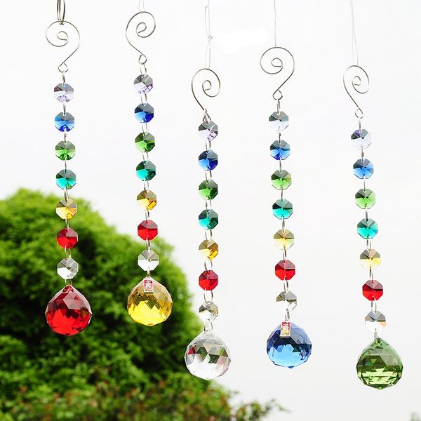 h&d 30mm crystal ball prism rainbow maker collection hanging suncatcher wedding favors (set 5pcs) garden decorations
h&d 30mm crystal ball prism rainbow maker collection hanging suncatcher wedding favors (set 5pcs) garden decorations