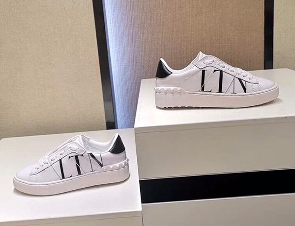 with box for sneaker casual shoes trainers sports shoes designer flat shoes size:35-44 ing, Black