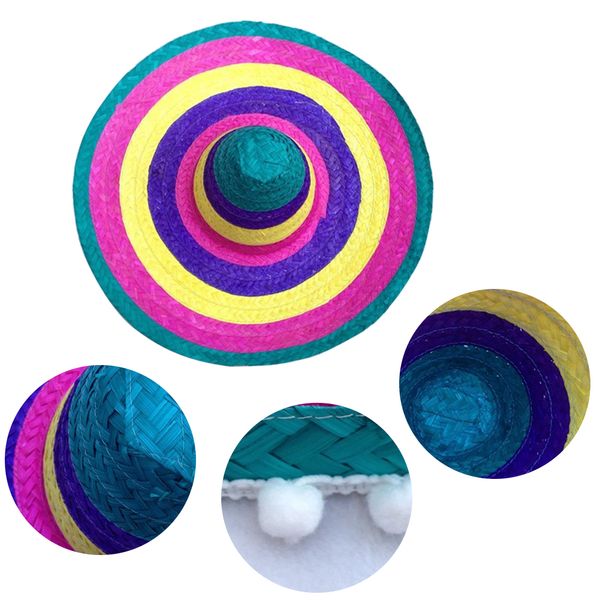 men women gift outdoor round straw hats random color party supplies mexican style colorful edges wide brim halloween kids
men women gift outdoor round straw hats random color party supplies mexican style colorful edges wide brim halloween kids
