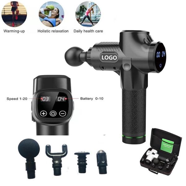 muscle massage gun touch screen button deep tissue massager therapy gun exercising relief relax body
muscle massage gun touch screen button deep tissue massager therapy gun exercising relief relax body