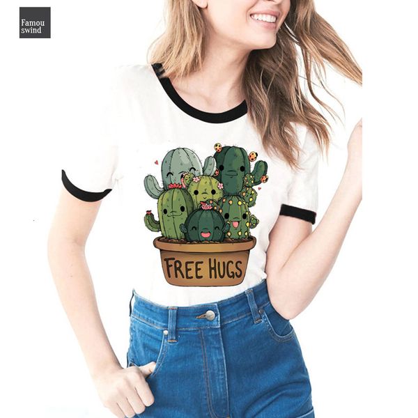 style fashion t shirt cute cactus hugs design print new t shirt casual tees hipster tee shirt femme, White
style fashion t shirt cute cactus hugs design print new t shirt casual tees hipster tee shirt femme, White