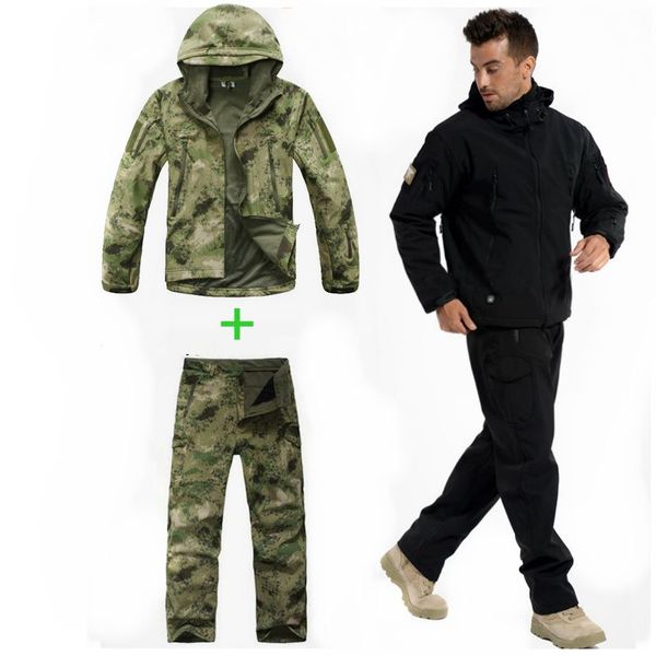 outdoor sport softshell jackets+pants men camping hunting clothes camouflage tactical sets waterproof hunting suits, Blue;black
outdoor sport softshell jackets+pants men camping hunting clothes camouflage tactical sets waterproof hunting suits, Blue;black