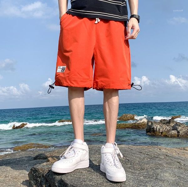 mens shorts cool breathable casual men designer clothing student youth relaxed drawstring short pants summer loose patchwork, White;black
mens shorts cool breathable casual men designer clothing student youth relaxed drawstring short pants summer loose patchwork, White;black