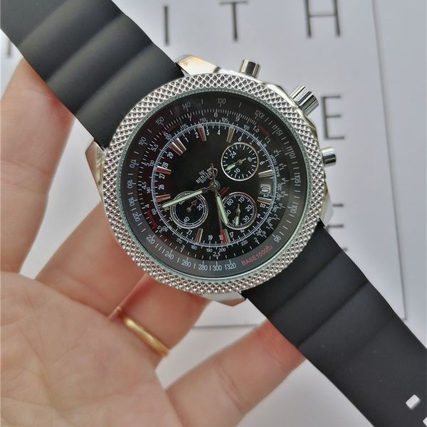 the new brietling luxury watch brand quartz movementl mens watch navitimer black dial 46 mm silicone strap fashion male watch, Slivery;brown
the new brietling luxury watch brand quartz movementl mens watch navitimer black dial 46 mm silicone strap fashion male watch, Slivery;brown