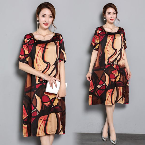 2019 new geometric print vestidos elegant plus size pastel mid long dress loose slim fashion casual summer wild pattern dresses, Black;gray
2019 new geometric print vestidos elegant plus size pastel mid long dress loose slim fashion casual summer wild pattern dresses, Black;gray