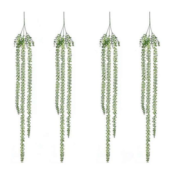 4pcs artificial succulents hanging plants fake string of pearls plant faux succulents unpotted branch lover's tears plants
4pcs artificial succulents hanging plants fake string of pearls plant faux succulents unpotted branch lover's tears plants