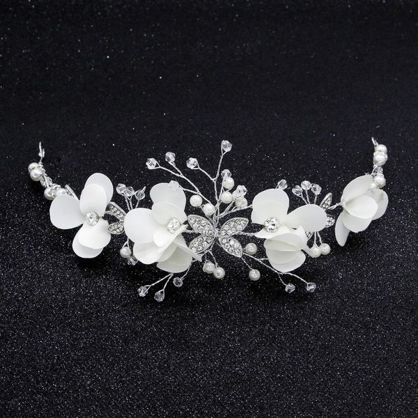 wedding cloth art flower modelling alloy set auger butterfly hair hoop hair lead the act the role of accessories, Slivery;white
wedding cloth art flower modelling alloy set auger butterfly hair hoop hair lead the act the role of accessories, Slivery;white