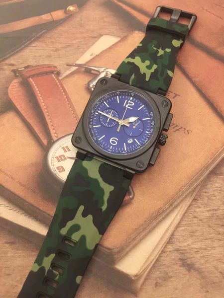 blue glass 46mm outdoor bellross instrument heritage mens watches square black steel case quartz watch camouflage green rubber wristwatches, Slivery;brown
blue glass 46mm outdoor bellross instrument heritage mens watches square black steel case quartz watch camouflage green rubber wristwatches, Slivery;brown