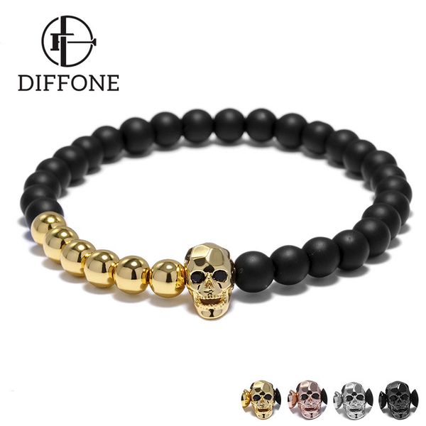 diffone 2020 fashion man bracelet beads 6mm small onyx stone braslet homme gothic skull braclet male viking brazalete armband, Black
diffone 2020 fashion man bracelet beads 6mm small onyx stone braslet homme gothic skull braclet male viking brazalete armband, Black