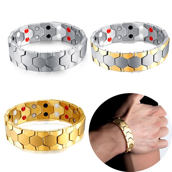fashion men energy magnetic stone bracelet wristband bangles stainless steel magnet wrist bangle men cuba watchband bracelets 210 mm, Black
fashion men energy magnetic stone bracelet wristband bangles stainless steel magnet wrist bangle men cuba watchband bracelets 210 mm, Black