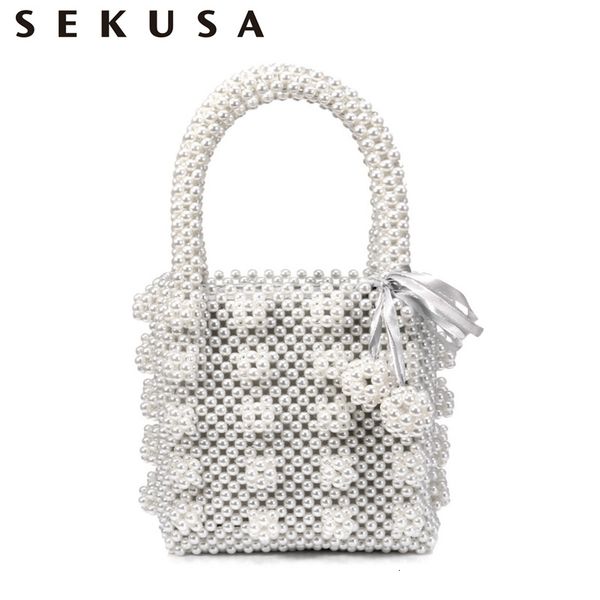 sekusa brand design women beaded handbags with pocket money purse tassel pearl clutch evening bags for party holder case cj191213
sekusa brand design women beaded handbags with pocket money purse tassel pearl clutch evening bags for party holder case cj191213
