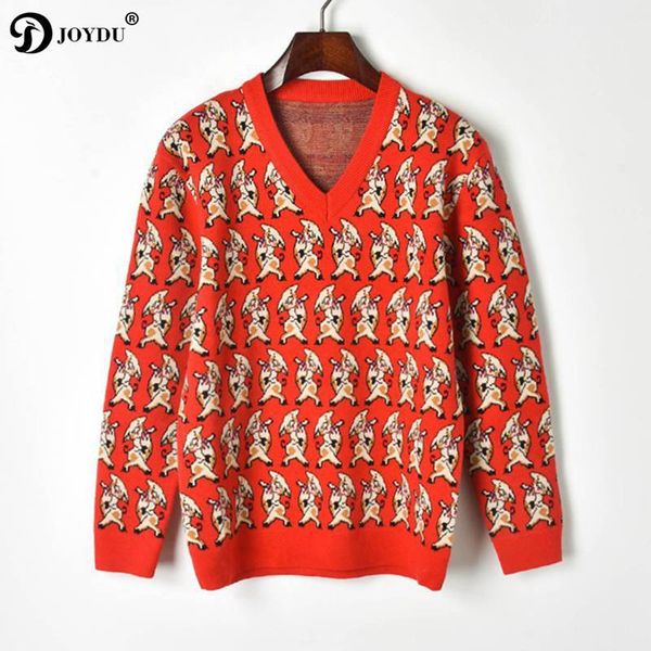 joydu 2019 new runway designer spring sweater women pigs cartoon pattern knitted sweaters casual pullover red jumper pull femme, White;black
joydu 2019 new runway designer spring sweater women pigs cartoon pattern knitted sweaters casual pullover red jumper pull femme, White;black