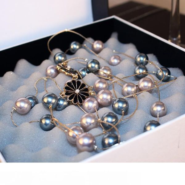 new retro pearl necklace female high-end fashion wild sweet beauty sweater chain necklace rose gold chrysanthemum party gift jewelry, Silver
new retro pearl necklace female high-end fashion wild sweet beauty sweater chain necklace rose gold chrysanthemum party gift jewelry, Silver