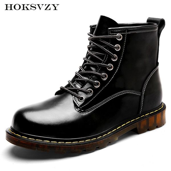 hokszvy women boots 2019 winter boots men's genuine leather retro men's short tool clk-89027, Black
hokszvy women boots 2019 winter boots men's genuine leather retro men's short tool clk-89027, Black