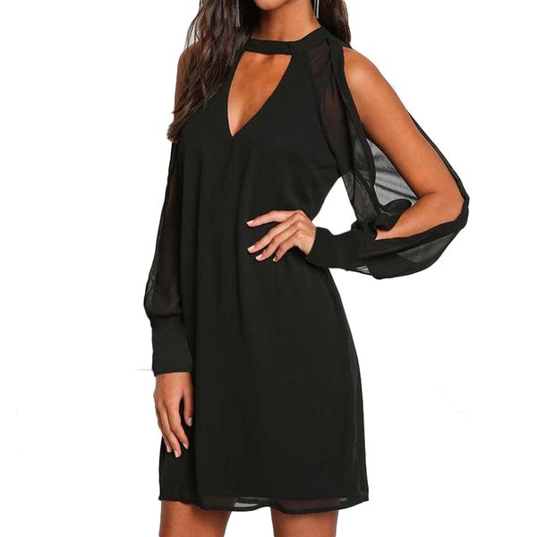 casual sloid halter v-neck off shoulder mini summer dress women 2019 chiffon for female vestidos, Black;gray
casual sloid halter v-neck off shoulder mini summer dress women 2019 chiffon for female vestidos, Black;gray