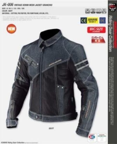 new denim mesh komine jk-006 racing suit locomotive shatter-resistant jacket motorcycle top
new denim mesh komine jk-006 racing suit locomotive shatter-resistant jacket motorcycle top