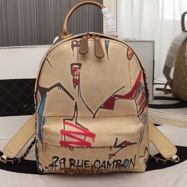 2020 designer backpacks tote bag shoulder bag fashion graffiti cotton silk cloth letter zipper school bag
2020 designer backpacks tote bag shoulder bag fashion graffiti cotton silk cloth letter zipper school bag