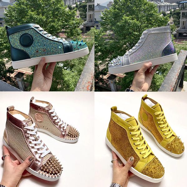 2019 new ace designer fashion designer brand rivet studs flat shoes red bottom casual shoes party couple leather casual shoes 3, Black
2019 new ace designer fashion designer brand rivet studs flat shoes red bottom casual shoes party couple leather casual shoes 3, Black