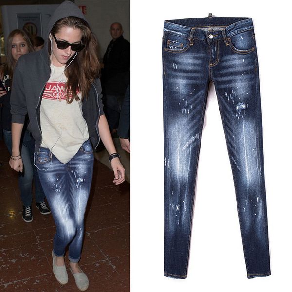 new fashion design jeans ladies women's patch detail cuffed hem destroyed jeans cool girl cropped fit, Blue
new fashion design jeans ladies women's patch detail cuffed hem destroyed jeans cool girl cropped fit, Blue