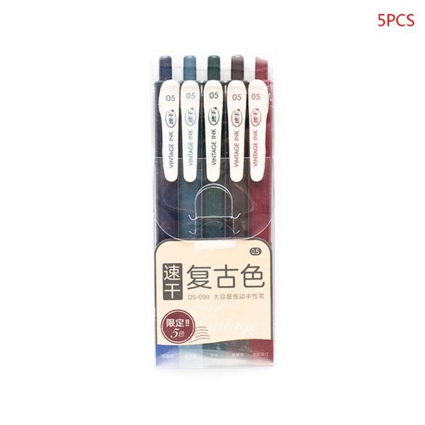 5pcs retro gel pens 0.5mm thin point quick drying neutral marker clip pen school
5pcs retro gel pens 0.5mm thin point quick drying neutral marker clip pen school
