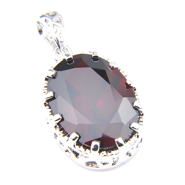 luckyshine family party gift 925 silver oval red garnet pendants necklaces american australia jewelry
luckyshine family party gift 925 silver oval red garnet pendants necklaces american australia jewelry