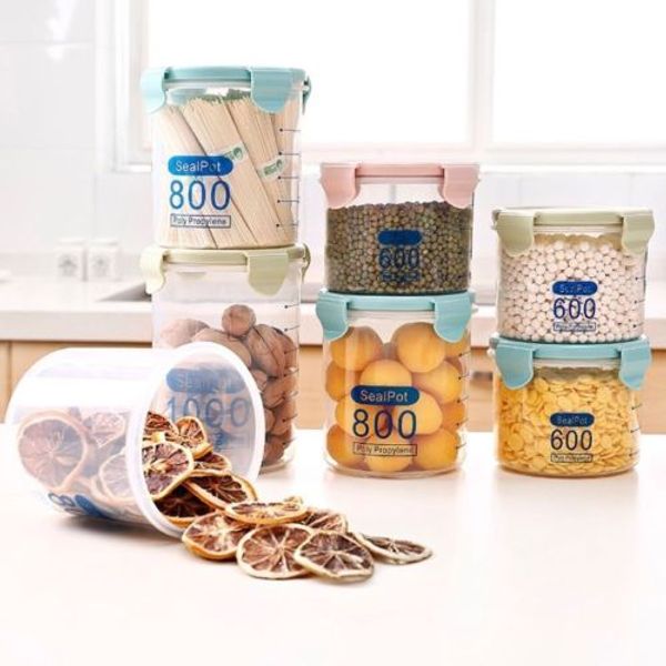 600ml 800ml kitchen stackable plastic sealed cans food storage sealpot cereal beans storage tank snacks dry goods storage jar
600ml 800ml kitchen stackable plastic sealed cans food storage sealpot cereal beans storage tank snacks dry goods storage jar