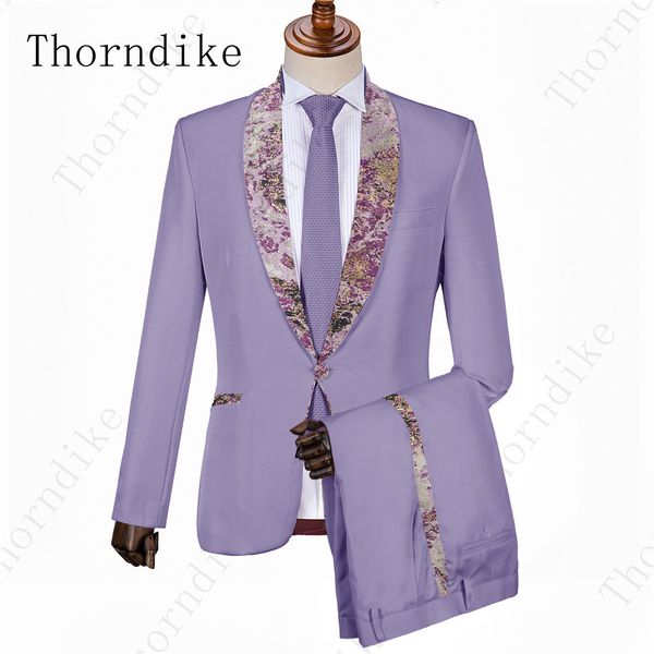 thorndike popular design costume homme for prom party purple blazer with floral shawl lapel fashion pants with edging on sides, White;black
thorndike popular design costume homme for prom party purple blazer with floral shawl lapel fashion pants with edging on sides, White;black