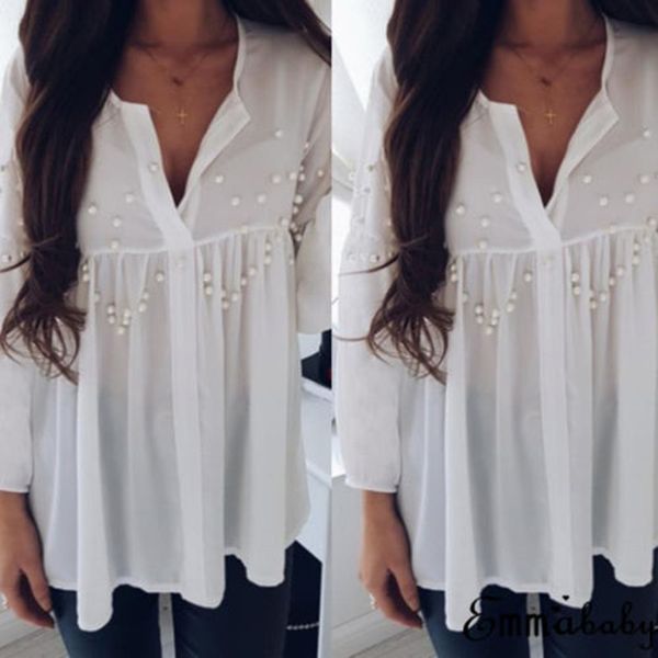 summer autumn 2018 plus size 2xl solid shirt female big sizes long sleeve shirt fashion bodycon leisure chiffon blouse, White
summer autumn 2018 plus size 2xl solid shirt female big sizes long sleeve shirt fashion bodycon leisure chiffon blouse, White