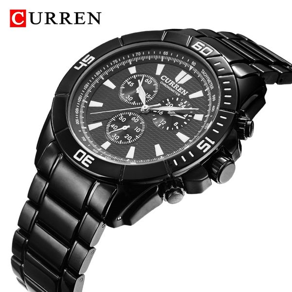 curren fashion mens watches analog quartz wristwatch men's black steel watch men chronograph army relogio masculino, Slivery;brown
curren fashion mens watches analog quartz wristwatch men's black steel watch men chronograph army relogio masculino, Slivery;brown