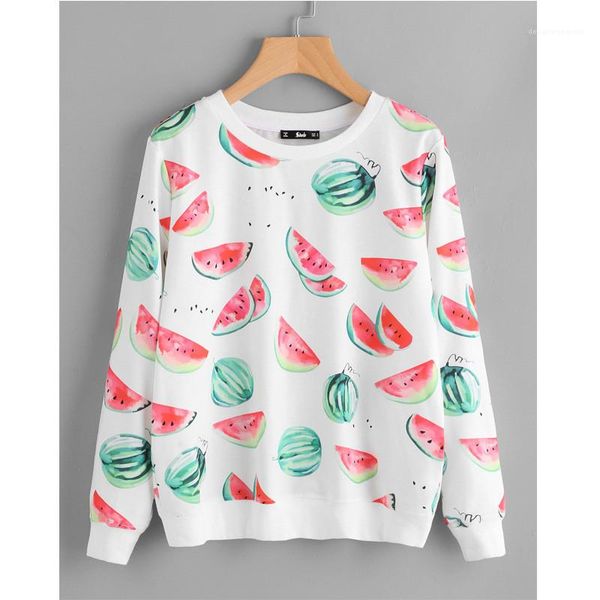 print tees casual ladies crew neck clothes spring womens long sleeve t shirt fashion female watermelon, White
print tees casual ladies crew neck clothes spring womens long sleeve t shirt fashion female watermelon, White
