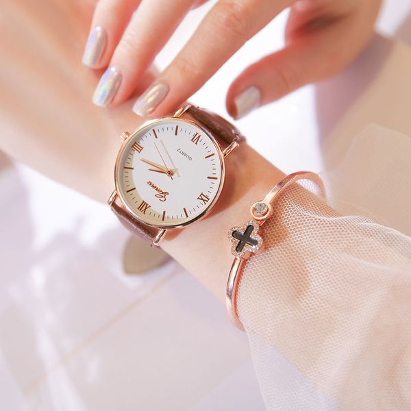 women's fashion bracelet watches dress womens watches geneva silica analog band quartz watch, Slivery;brown
women's fashion bracelet watches dress womens watches geneva silica analog band quartz watch, Slivery;brown