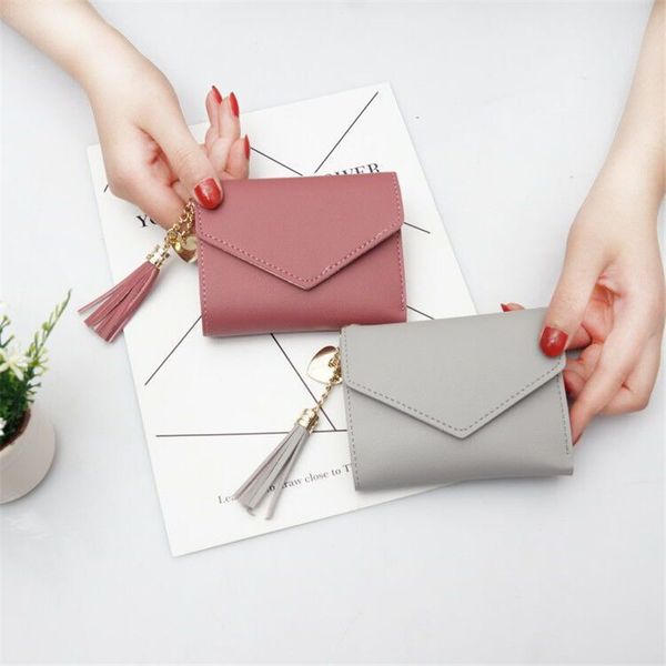 wallet female student short tassel waterproof wallet card package mini fresh multi-function folding wallet clip
wallet female student short tassel waterproof wallet card package mini fresh multi-function folding wallet clip