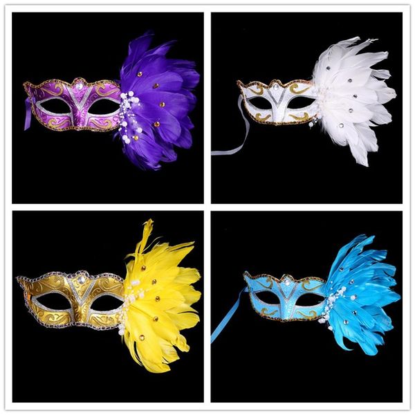 new fashion venetian half face feather mask masquerade party mask halloween christmas dance wedding party mask supplies
new fashion venetian half face feather mask masquerade party mask halloween christmas dance wedding party mask supplies
