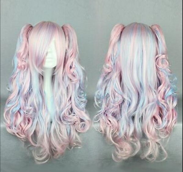 wig 70cm long pink/blue curly clip-in ponytails lolita style cosplay wigs 13, Black;brown
wig 70cm long pink/blue curly clip-in ponytails lolita style cosplay wigs 13, Black;brown
