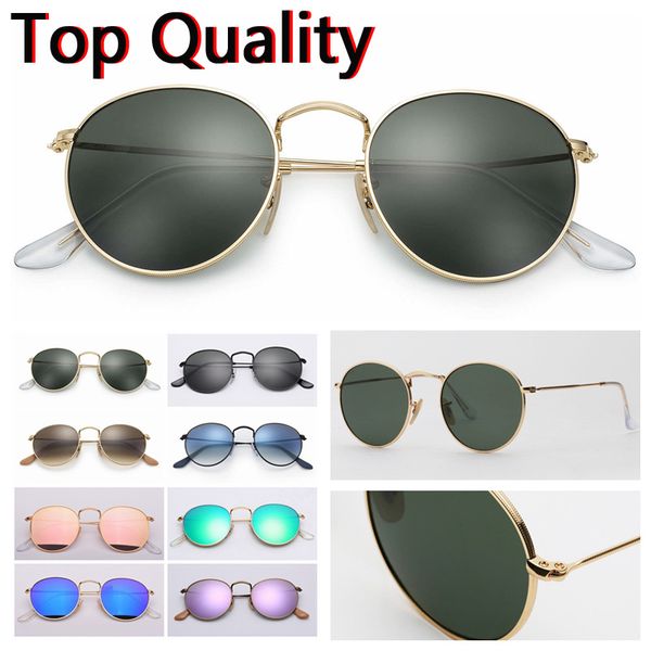 designer sunglasses round metal model uv400 glass lenses for men women add brown or black leather case cloth and all accessories, White;black
designer sunglasses round metal model uv400 glass lenses for men women add brown or black leather case cloth and all accessories, White;black