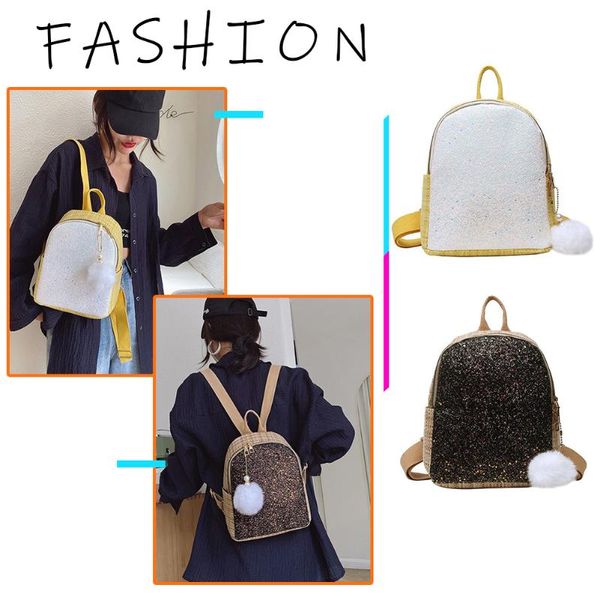 classic texture casual pompom girls school bag backpack delicate creative design women sequins canvas travel book bagpack
classic texture casual pompom girls school bag backpack delicate creative design women sequins canvas travel book bagpack