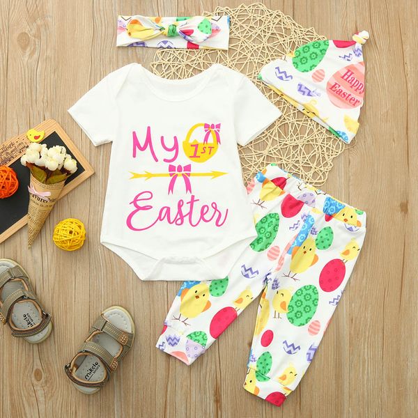 infant baby short sleeve easter cartoon letter printed lace + egg chicken printed pants + hat hair strap set my 1st easter, White
infant baby short sleeve easter cartoon letter printed lace + egg chicken printed pants + hat hair strap set my 1st easter, White