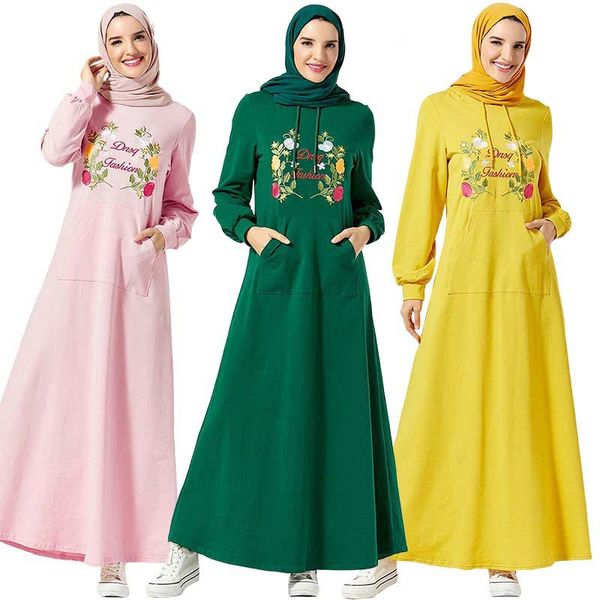 embroidery abaya women muslim hooded long dress islamic sport kaftan arab jilbab casual long sleeve pockets autumn robe fashion, Red
embroidery abaya women muslim hooded long dress islamic sport kaftan arab jilbab casual long sleeve pockets autumn robe fashion, Red