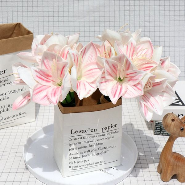 1pcs artificial clivia flower pu simulation flowers bouquet wedding bridal decor engagement festival party decor fake flowers
1pcs artificial clivia flower pu simulation flowers bouquet wedding bridal decor engagement festival party decor fake flowers
