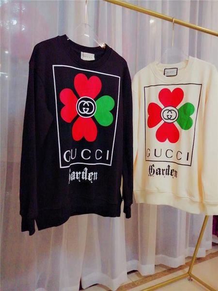 19fw new luxurious brand design garden clover print sweater hoodie men women fashion casual streetwear sweatshirts outdoor shirts, Gray;blue 
19fw new luxurious brand design garden clover print sweater hoodie men women fashion casual streetwear sweatshirts outdoor shirts, Gray;blue